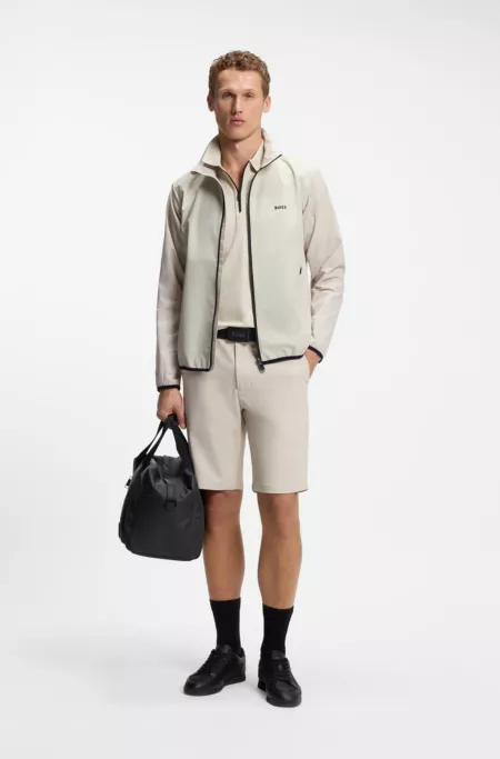 Chaqueta de tejido multielástico repelente al agua