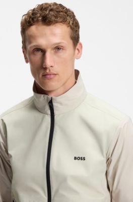 Veste d&eacute;perlante en tissu &agrave; &eacute;tirement quadridirectionnel, Beige clair