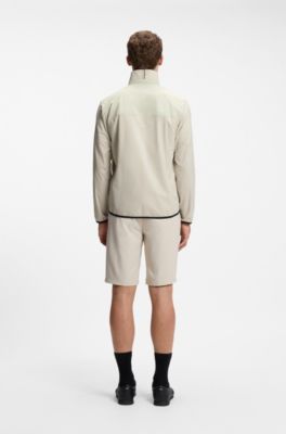Veste d&eacute;perlante en tissu &agrave; &eacute;tirement quadridirectionnel, Beige clair