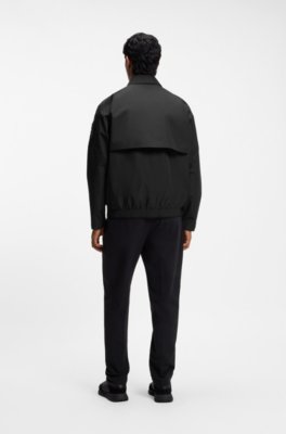 Water-repellent blouson jacket with welded front placket 2