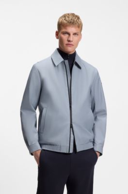 Water-repellent jacket in stretch material, Light Grey