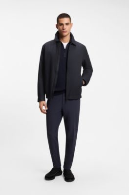 Water-repellent jacket in stretch material, Dark Blue