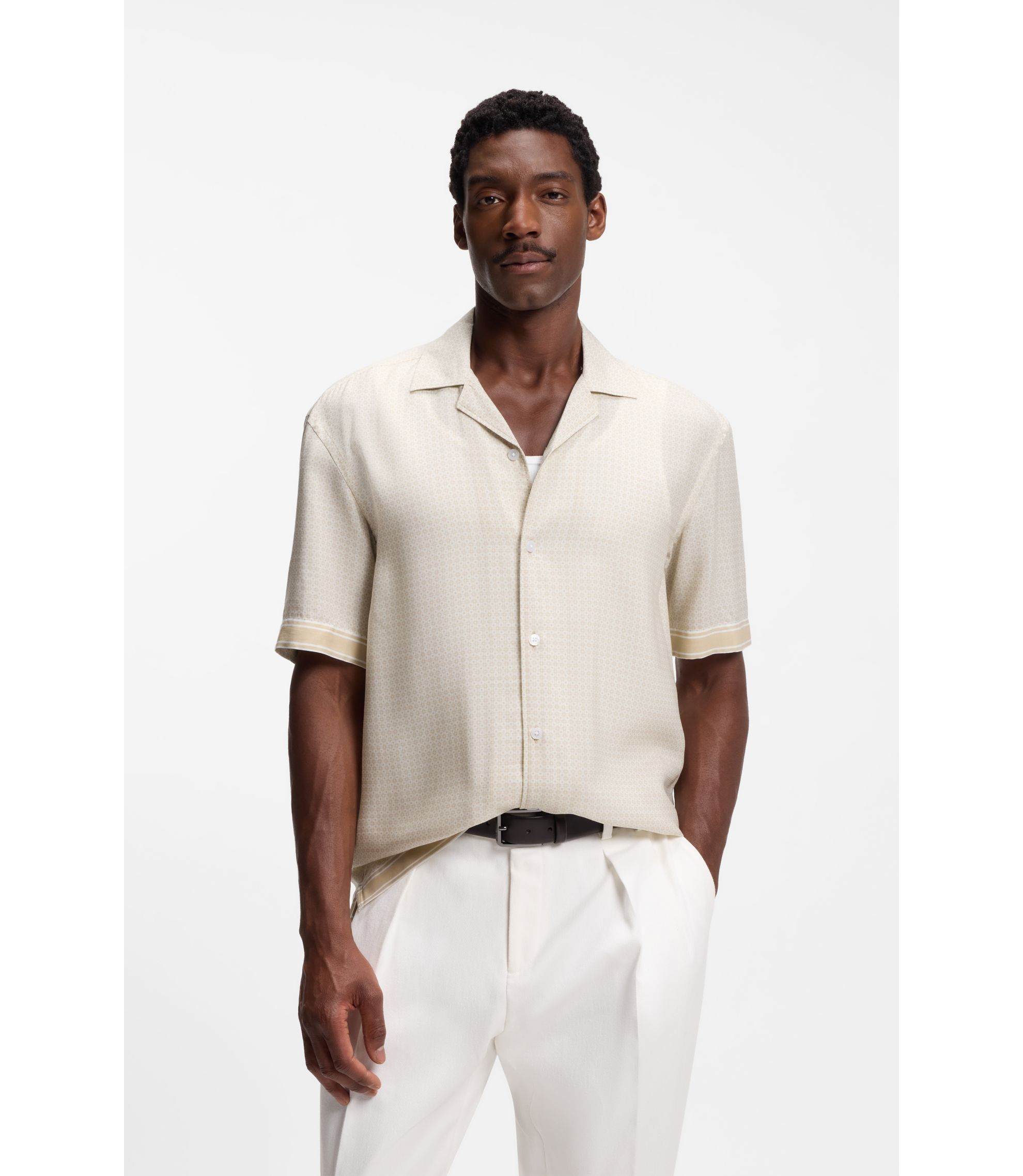 Relaxed-Fit Hemd mit Mosaik-Print