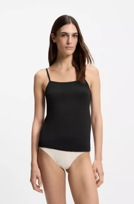 Stretch-jersey vest with adjustable straps