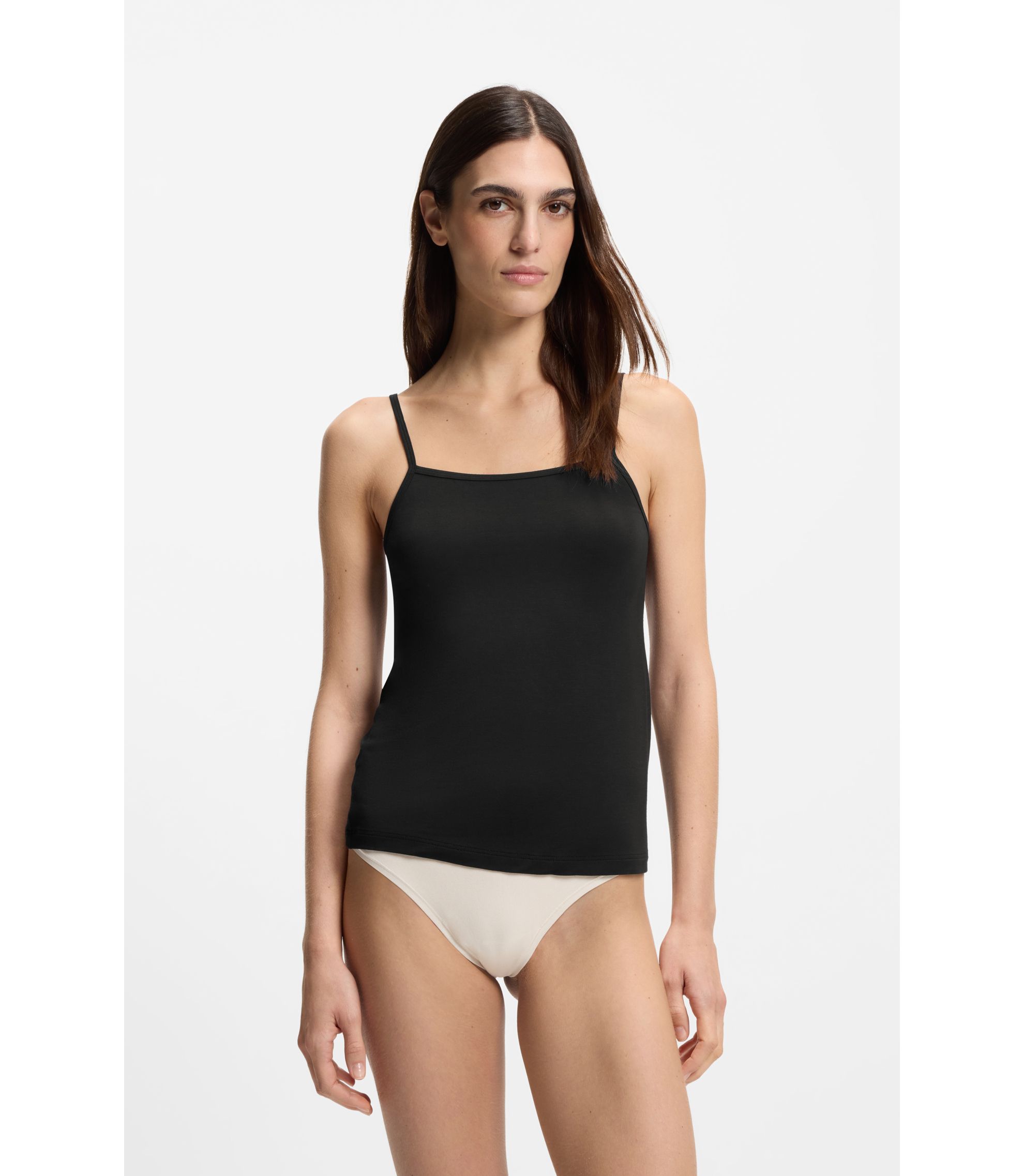 Unterhemd aus Stretch-Jersey mit verstellbaren Riemchen