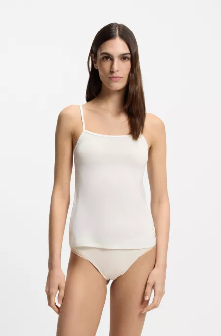 Stretch-jersey vest with adjustable straps