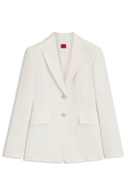 Hugo Regular-fit blazer with gold-tone buttons dam – bild 4