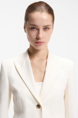 Hugo Regular-fit blazer with gold-tone buttons dam – bild 3