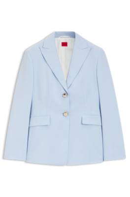 Hugo Regular-fit blazer with gold-tone buttons dam – bild 4