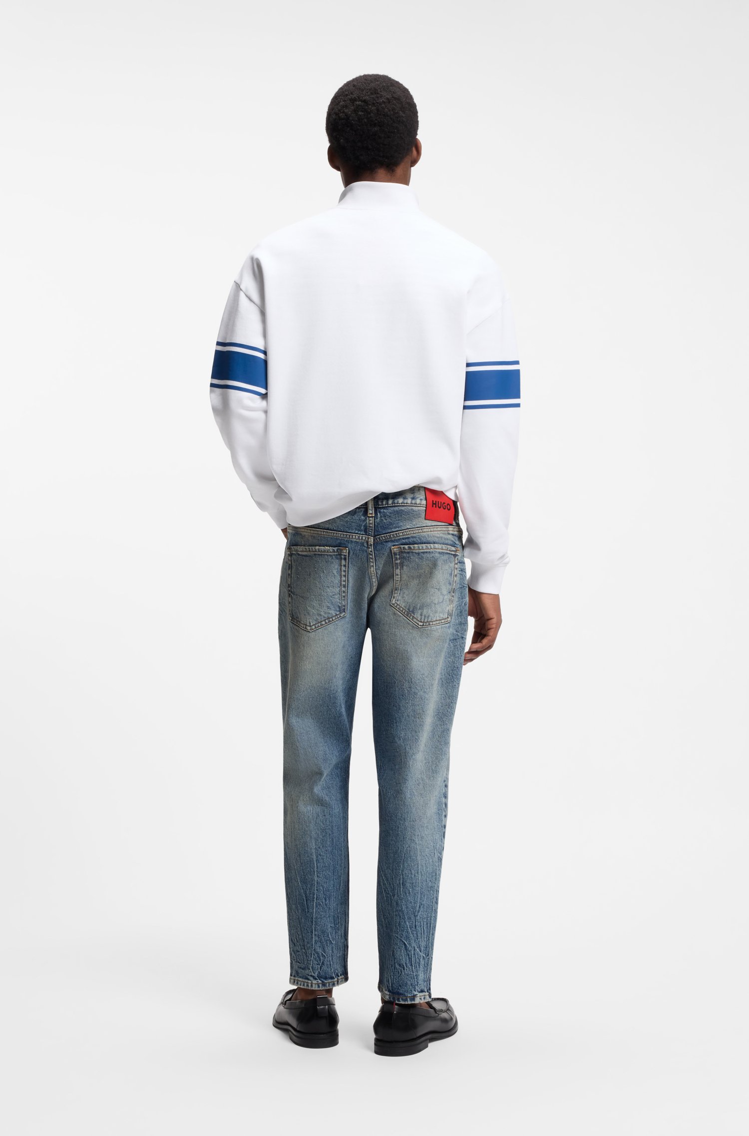 Hugo Tapered-fit jeans in blue stretch denim herr – bild 2