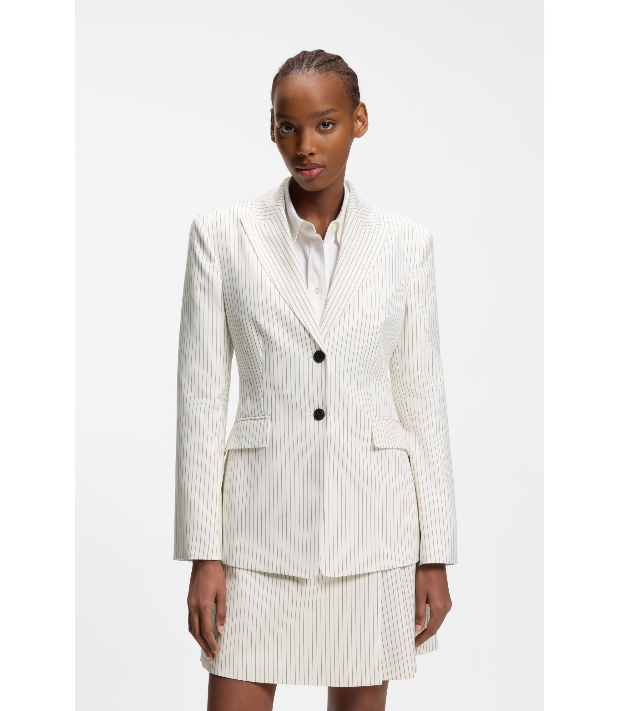 Regular-Fit Blazer mit Nadelstreifen