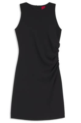 Slim-fit dress with gathered details 1