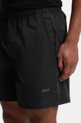 Active Quick-dry shorts with four-way stretch, Black