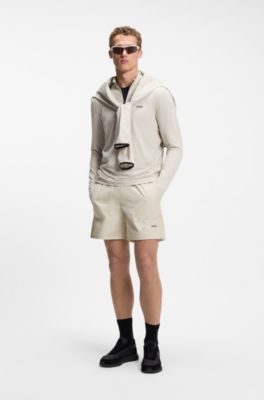 Active Quick-dry shorts with four-way stretch, Light Beige