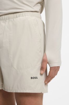 Active Quick-dry shorts with four-way stretch, Light Beige