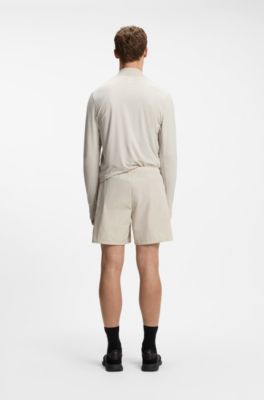 Active Quick-dry shorts with four-way stretch, Light Beige