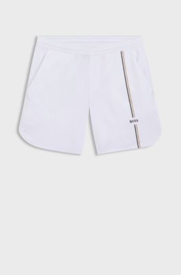 Active Tennis Shorts in Innovative NOVA Fabric, White