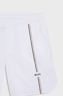 Actieve tennisshort van innovatief NOVA-materiaal, Wit