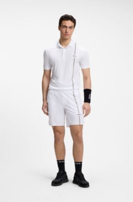 Active Tennis Shorts in Innovative NOVA Fabric, White