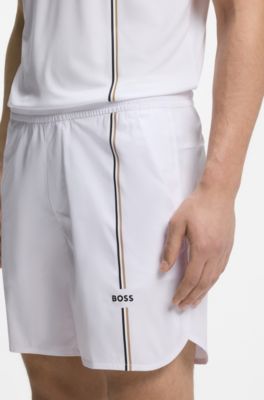 Actieve tennisshort van innovatief NOVA-materiaal, Wit