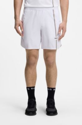 Actieve tennisshort van innovatief NOVA-materiaal, Wit