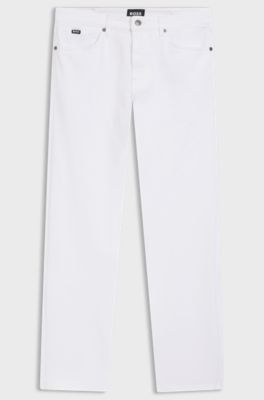 Delaware slim-fit jeans in super-soft denim, White