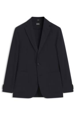 Packable slim-fit blazer in a washable wool blend 1