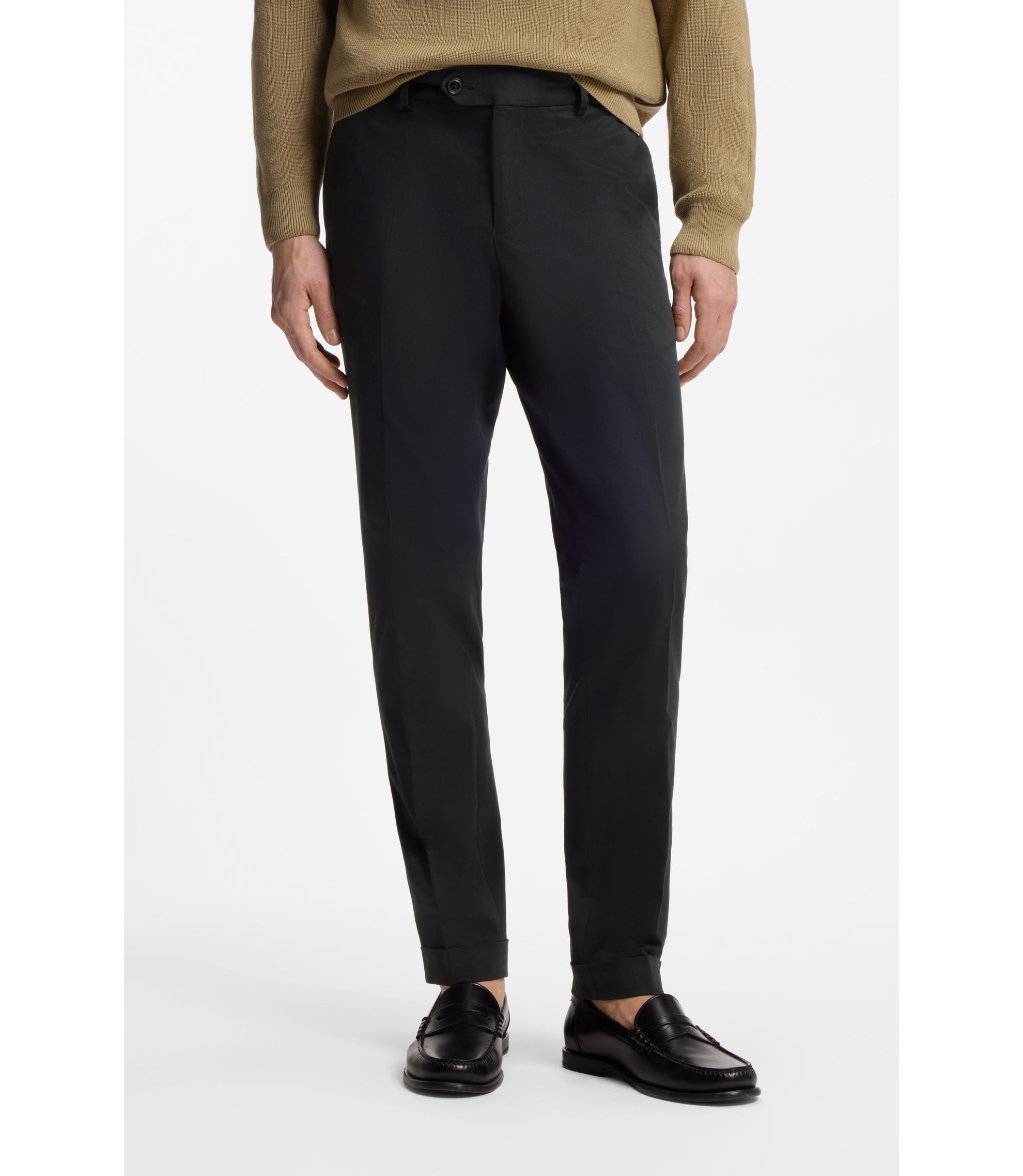 Slim-Fit Hose aus waschbarer Stretch-Baumwolle