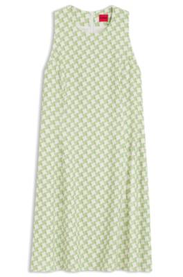 Sleeveless dress with geometric print 4