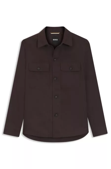 Relaxed-fit overshirt in linen