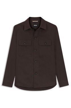 Relaxed-fit overshirt in linen