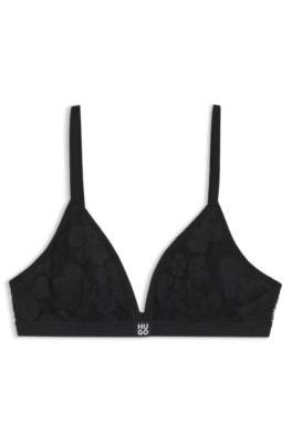 Hugo Floral-lace triangle bra with removable padding triangel bh dam – bild 4