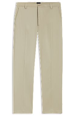 Straight-fit trousers in stretch twill
