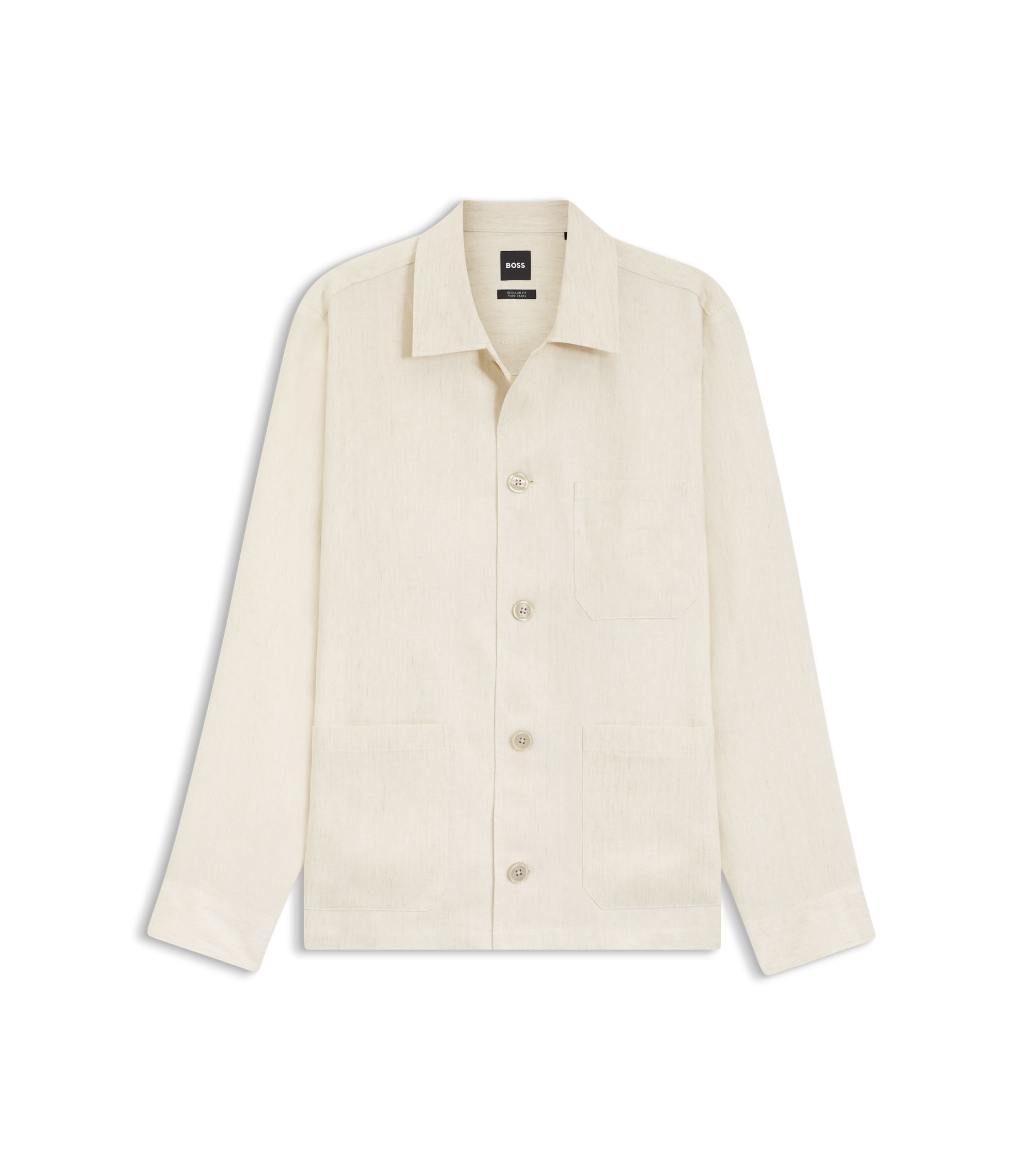 Relaxed-Fit Overshirt aus in Italien gefertigtem Leinen-Twill