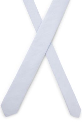 Stropdas van katoen en linnen, Lichtblauw