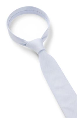 Stropdas van katoen en linnen, Lichtblauw