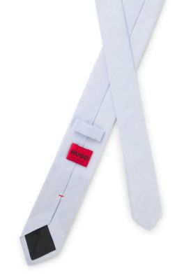 Stropdas van katoen en linnen, Lichtblauw