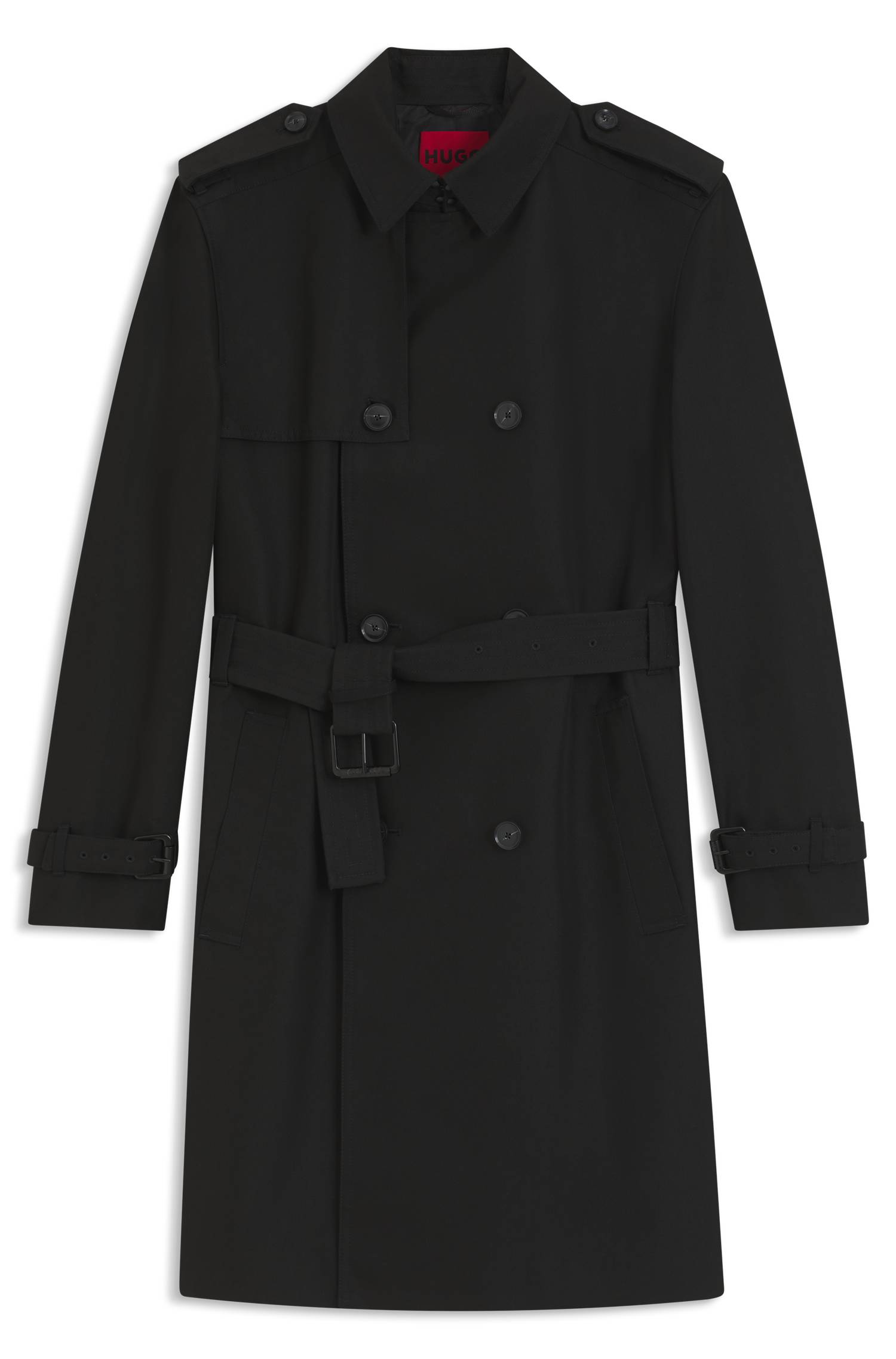 Hugo Cotton-blend gabardine trench coat kappor & rockar herr – bild 4