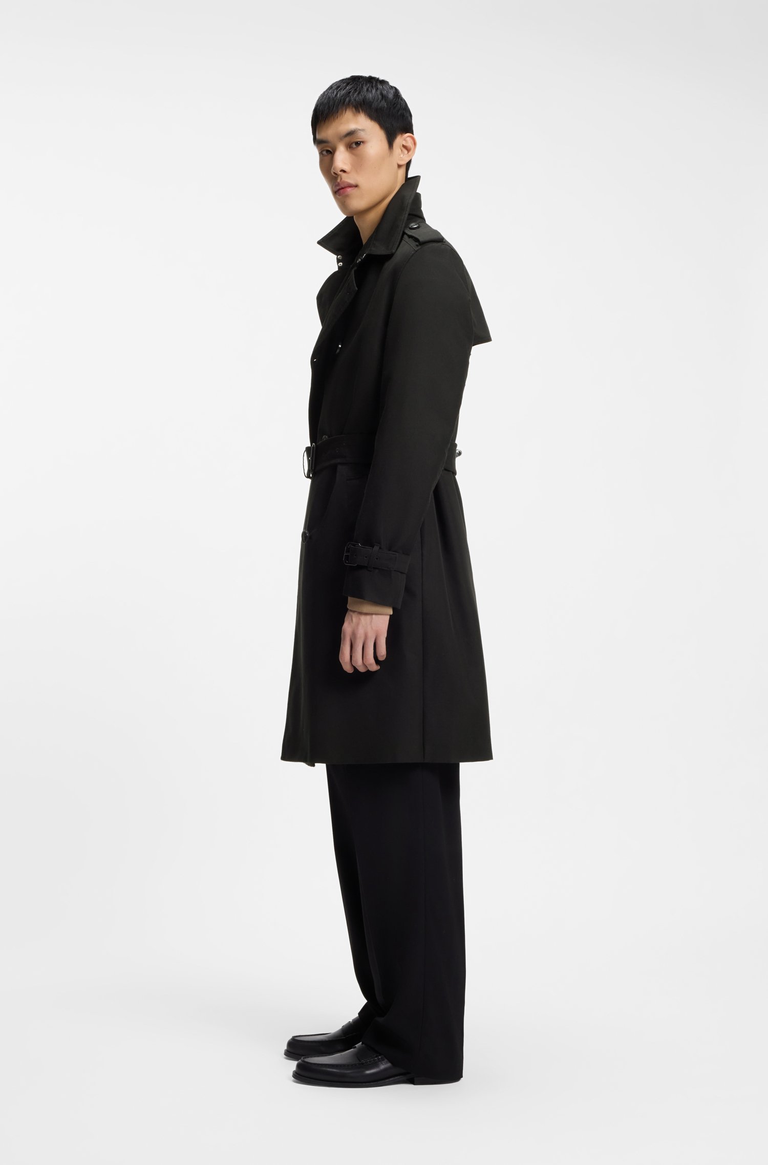Hugo Cotton-blend gabardine trench coat kappor & rockar herr – bild 2