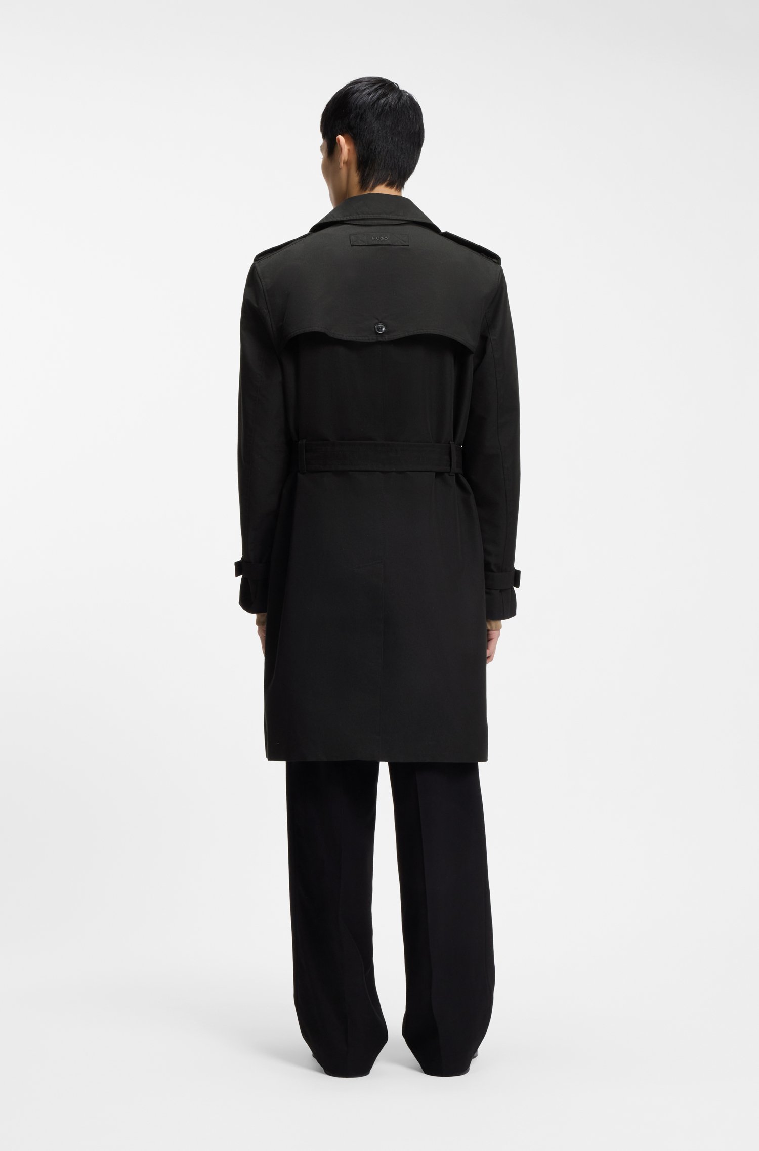 Hugo Cotton-blend gabardine trench coat kappor & rockar herr – bild 3