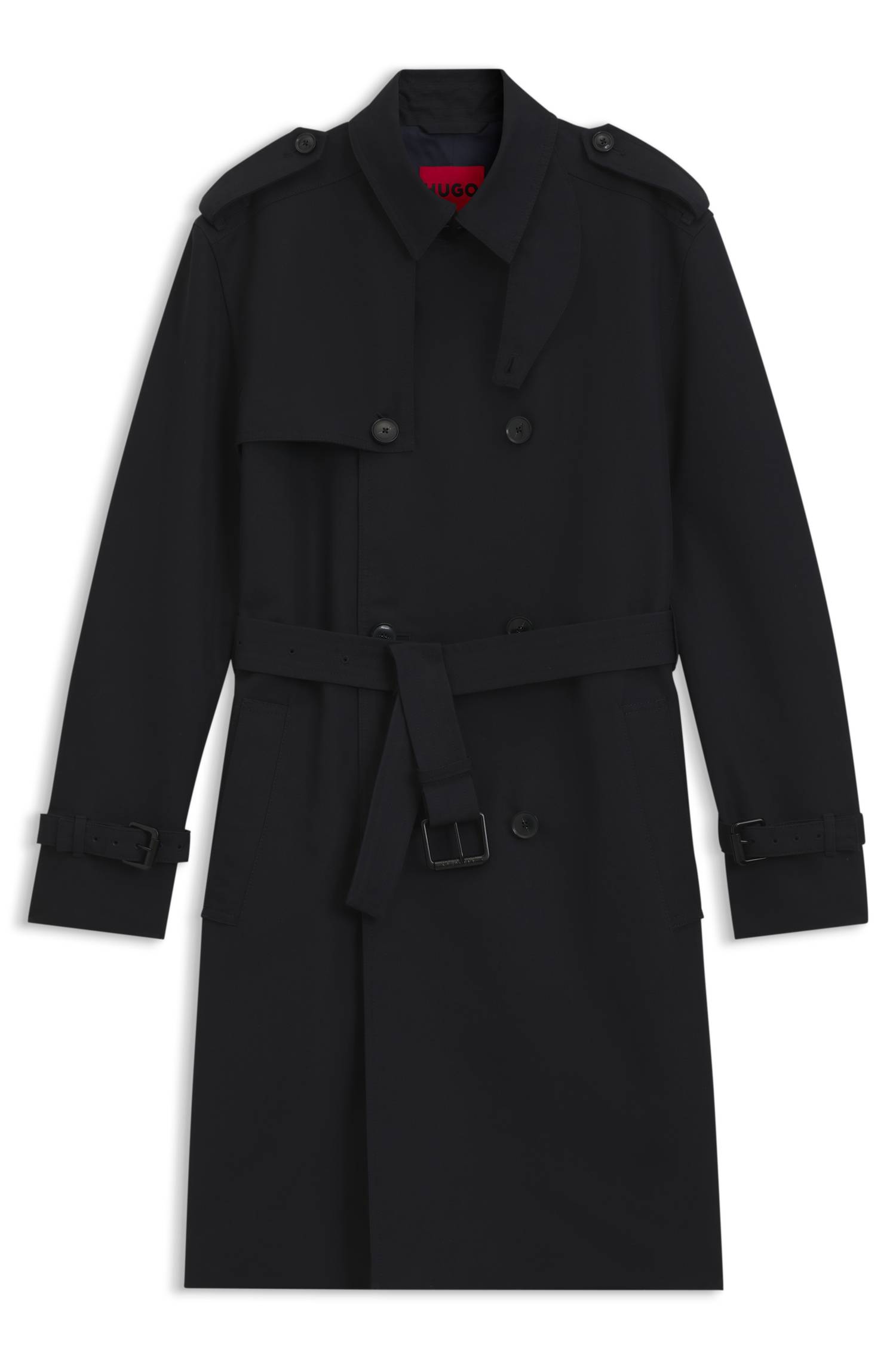 Hugo Cotton-blend gabardine trench coat kappor & rockar herr – bild 4
