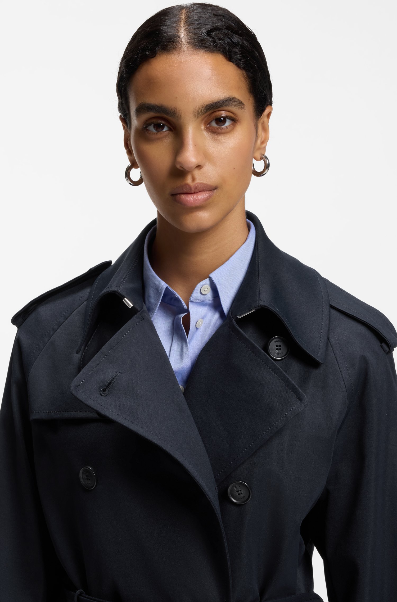 Boss Belted trench coat kappor & rockar dam – bild 3