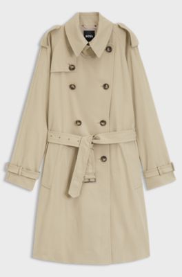 Belted trench coat, Beige