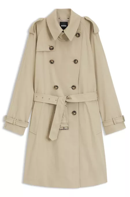 Trench déperlant avec ceinture à boucle