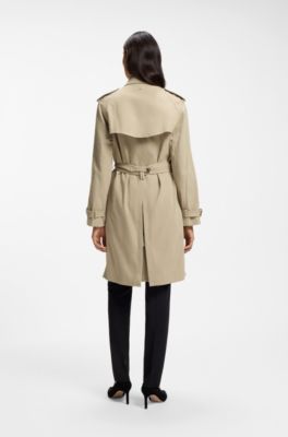 Belted trench coat, Beige