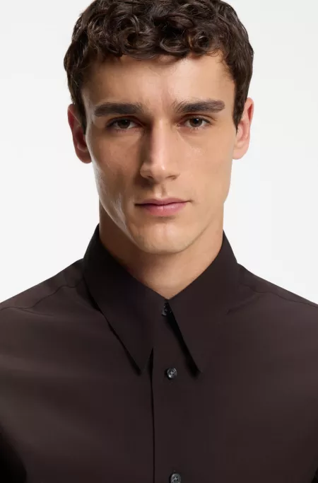 Chemise Regular en laine mérinos légère