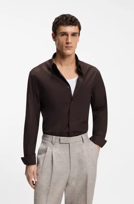 Chemise Regular en laine mérinos légère
