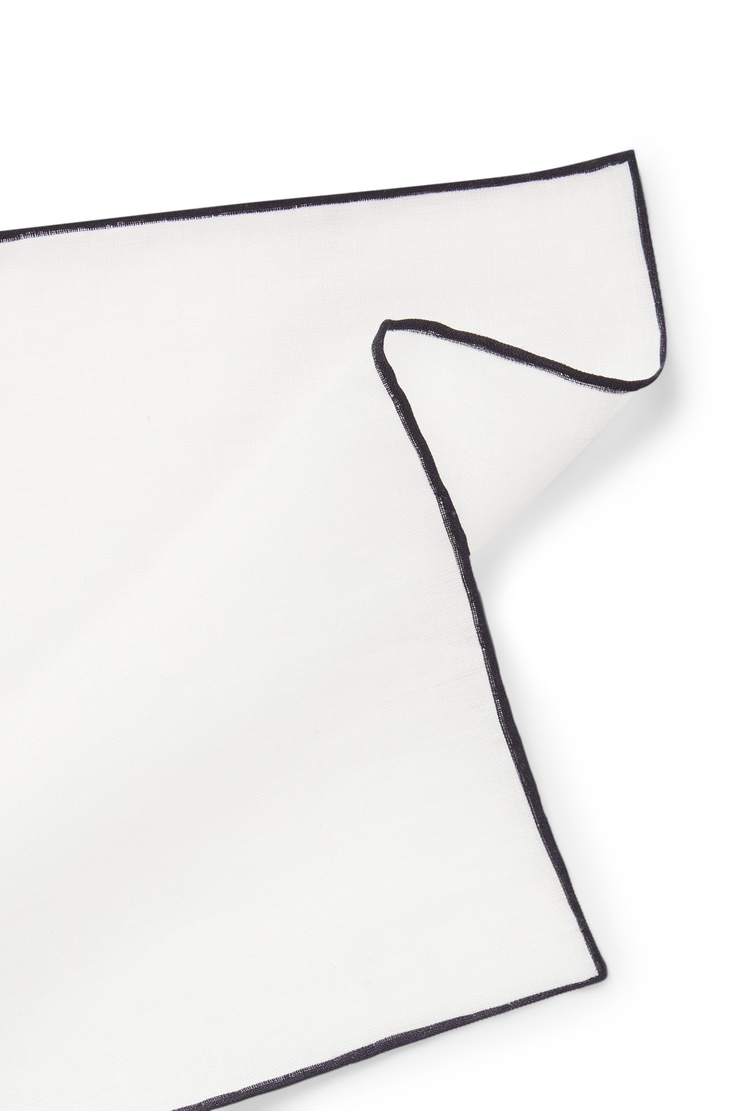 Boss ONE Linen pocket square with contrast border manschettknappar & slipsnålar herr – bild 3
