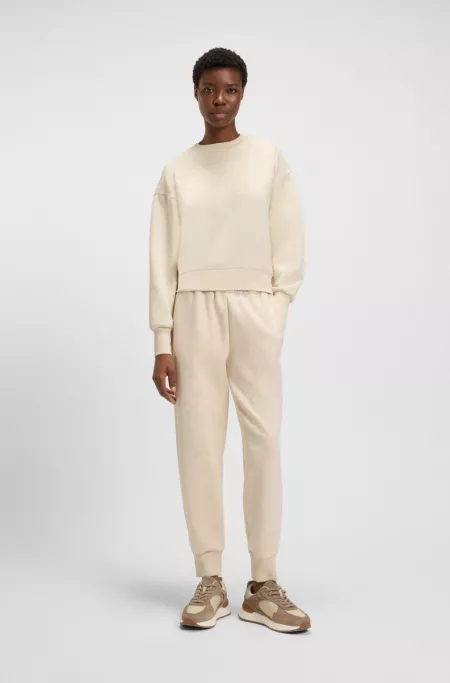 Relaxed-fit cotton-blend cuffed tracksuit bottoms
