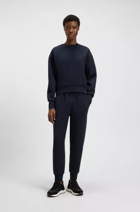 Relaxed-fit cotton-blend cuffed tracksuit bottoms